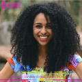Best Sell 100% Brazilian Virgin Hair curly afro wigs for blank women